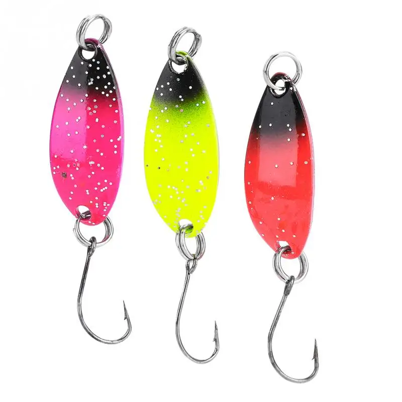20PCS 3G Colorful Metal Pattern Fishing Sequins Fishing Baits Hard Lures Box Set