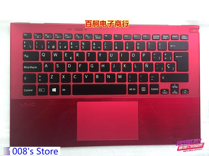 Palmrest Red 1 Чехол для SONY VAIO PRO 13 PRO13 SVP13 SVP132 SVP132A SVP1321 SVP132A задняя крышка/Упор для рук верхняя/клавиатура с подсветкой/Botttom base - Цвет: Palmrest Red 1