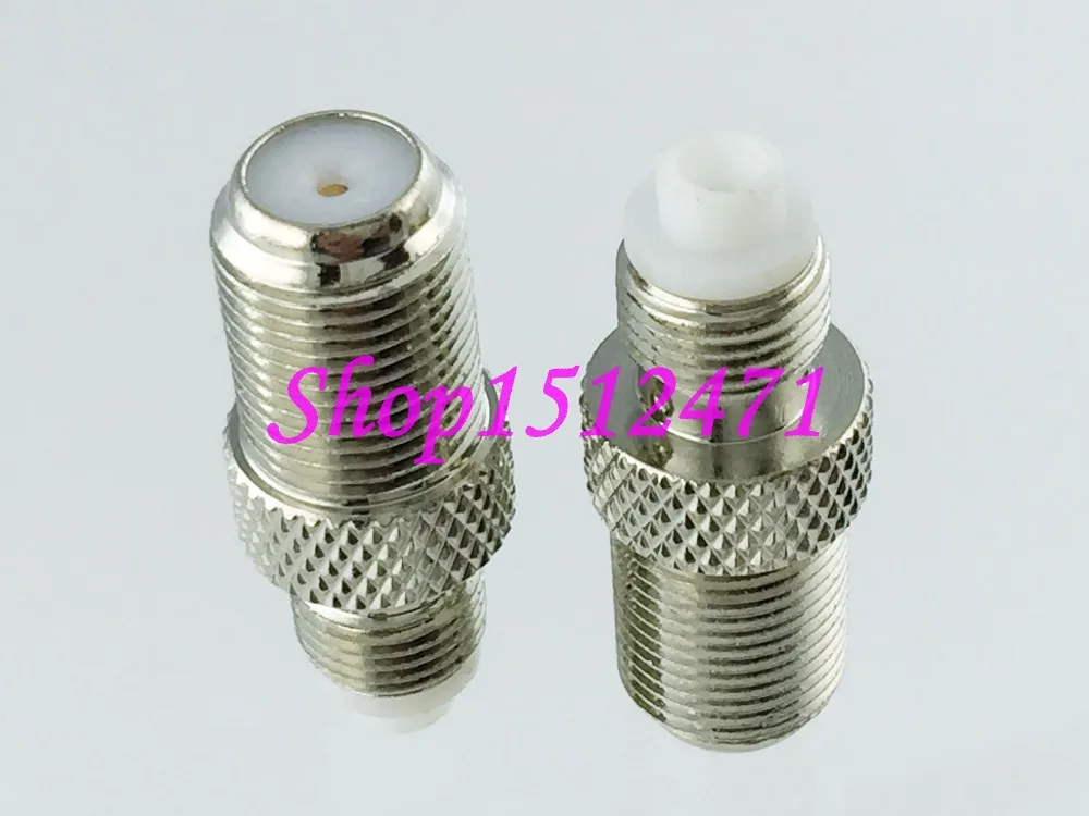 

1pce Adapter F TV female jack to FME female jack RF connector straight F/F