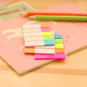 

Fluorescence colour Self Adhesive Memo Pad Sticky Notes Bookmark Point It Marker Memo Sticker Paper Office School Supplies
