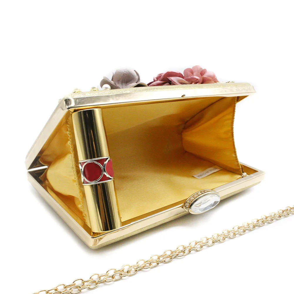 Women Evening Bag Ladies Flower Wedding Clutches Female Pink Black Clutch Purse Women Evening Bag Ladies Flower Wedding Clutches Female Pink Black Clutch Purse