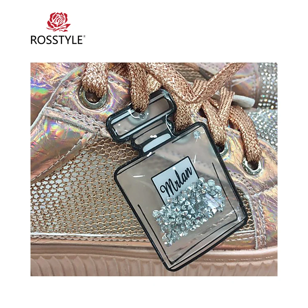 gold Pie Mano Gruesa Casuales Dedo Champagne Y Clásico P16 A Zapatos Encaje Tacón Suave La Hechos De Vintage Rosstyle Mujer Pu Del Redondo Moda AqxTgTwO0