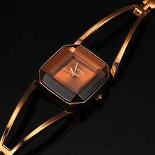 Nouvelle Arrivée KIMIO De Luxe Femmes de Montres À Quartz Étanche En Acier Inoxydable Creux Carré Bracelet Dames Montres montre femme