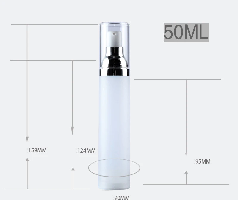 1 шт. бутылка для средств по уходу за кожей 15 мл/20 мл/30 мл/50 мл Корейская версия Вакуумная бутылка белый тусклый лак косметические бутылки BQ262