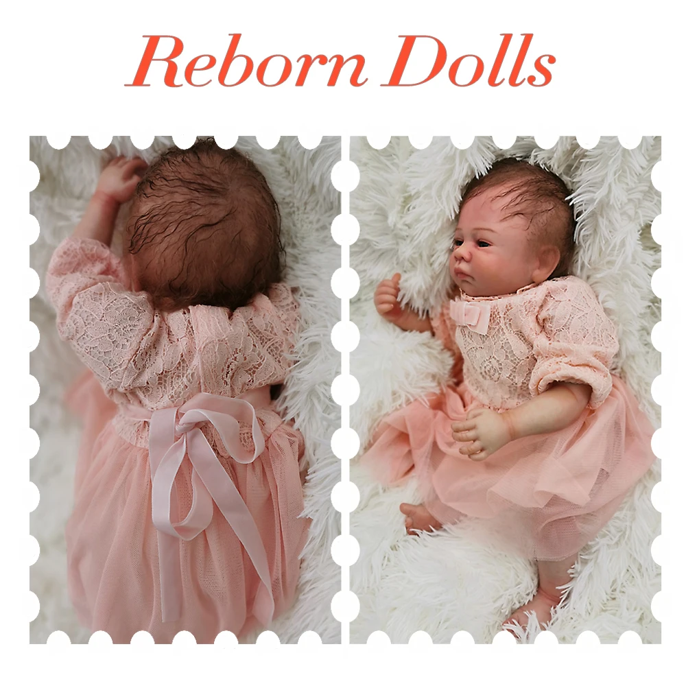 OtardDolls 18 inch Lifelike reborn dolls babies silicone reborn baby boy dolls Toys For Girls bebe gift reborn birthday gift