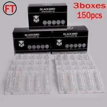 150 шт./компл. FT прозрачные одноразовые наконечники плоские стерильные Ассорти трубы высокого качества татуировки Nozzla для тату машины