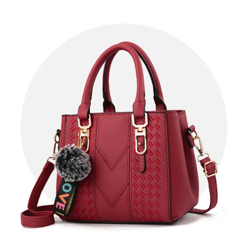 

Women Autumn Handbag PU Leather Ladies Tote Cross Body Shoulder Bag Purse Satchel FC55
