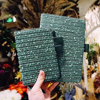 

"Green Lady Basic" Beautiful Journal Replaceable Papers Notebook Travel Study Diary Girlfriend Fashion Stationery Gift