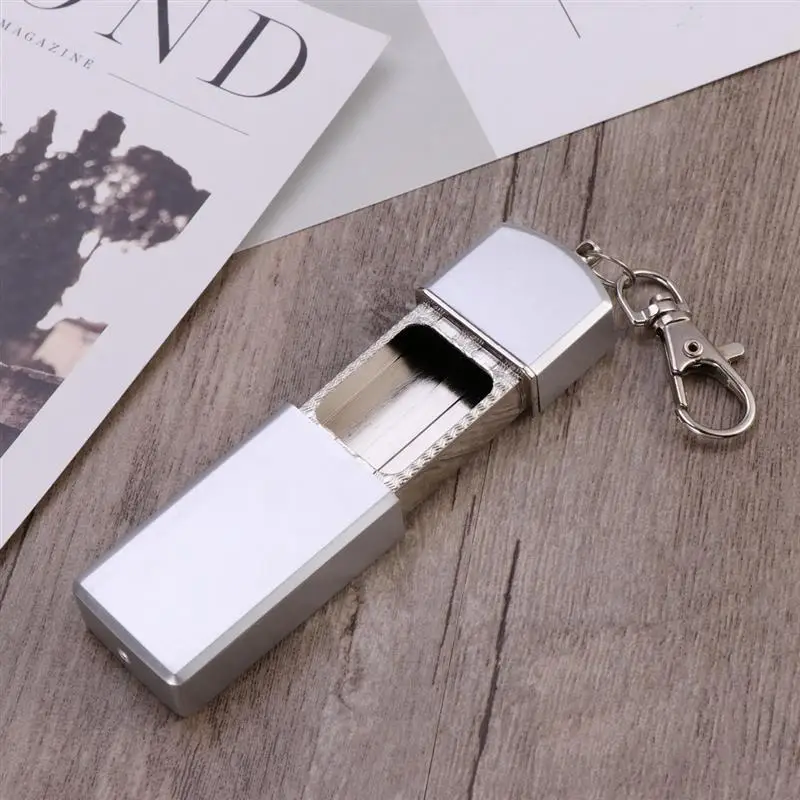 Portable Rectangular Ashtray PRO Smokeless, Elegant Sliding Metal