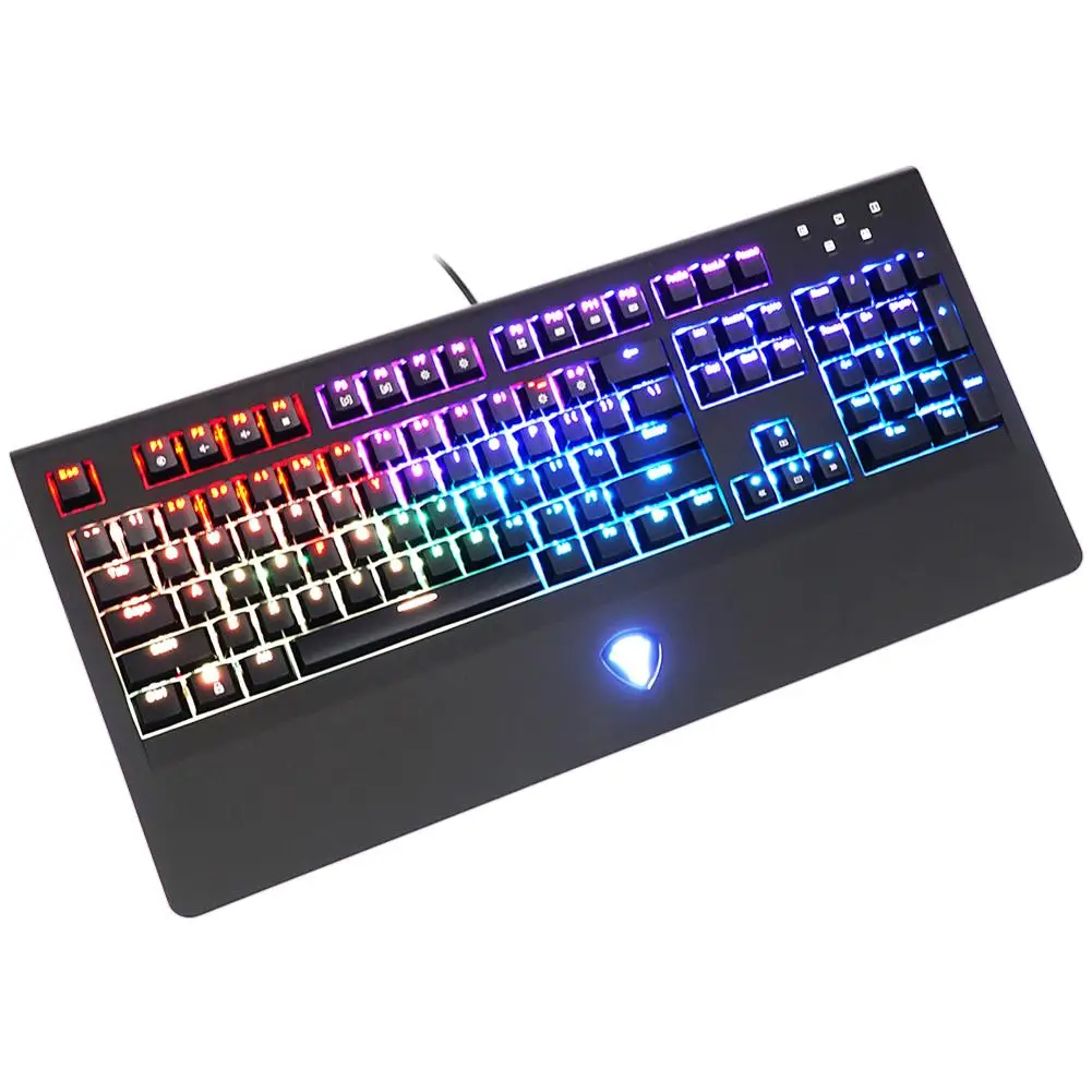 

E-sports game mechanical keyboard Wired Backlight Gaming Keyboard 104 Keys LED Light Backlit Keyboards Mechanical Feeling