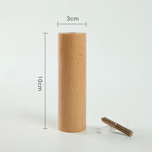 Декоративный натуральный деревянный крючок-вешалка для учебы настенный шарф для одежды шляпа и сумка крючок для склада - Цвет: Beech-10cm