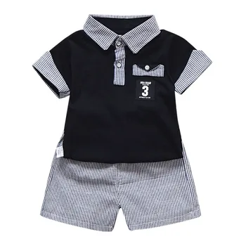 

WEIXINBUY 2PCS Summer Baby Clothing Set for Boys Casual Wear Kids Clothes T-shirt +Short Set Cartoon Baby Suit