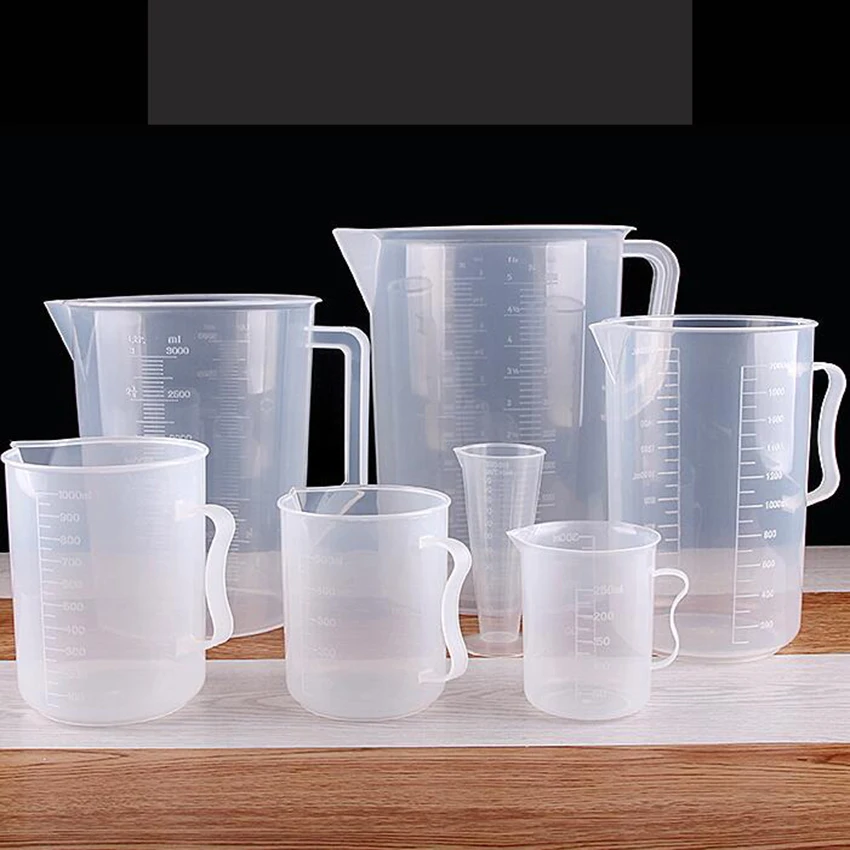 

1000/2000/3000/5000ml Plastic Measuring Cup Jug Pour Spout Surface Kitchen Tool Supplies for Tea shop, bar, hotel, family