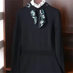 Вискоза полиэстер смесь Твердый вязаный женский модный кружевной воротник в виде бабочки тонкий пуловер свитер S-L розничная продажа оптом