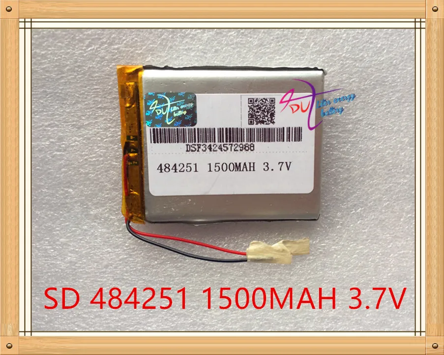 

Liter energy battery 3.7V lithium polymer battery 1500mAh C430 GPS navigator 484251 recorder