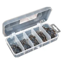 50 шт. крючки высокоуглеродистой Сталь различных Размеры морской пресной воды рыболовные крючки