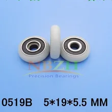 Высокое качество подшипник для дверного шкива нейлоновый pom 5*19*5 5