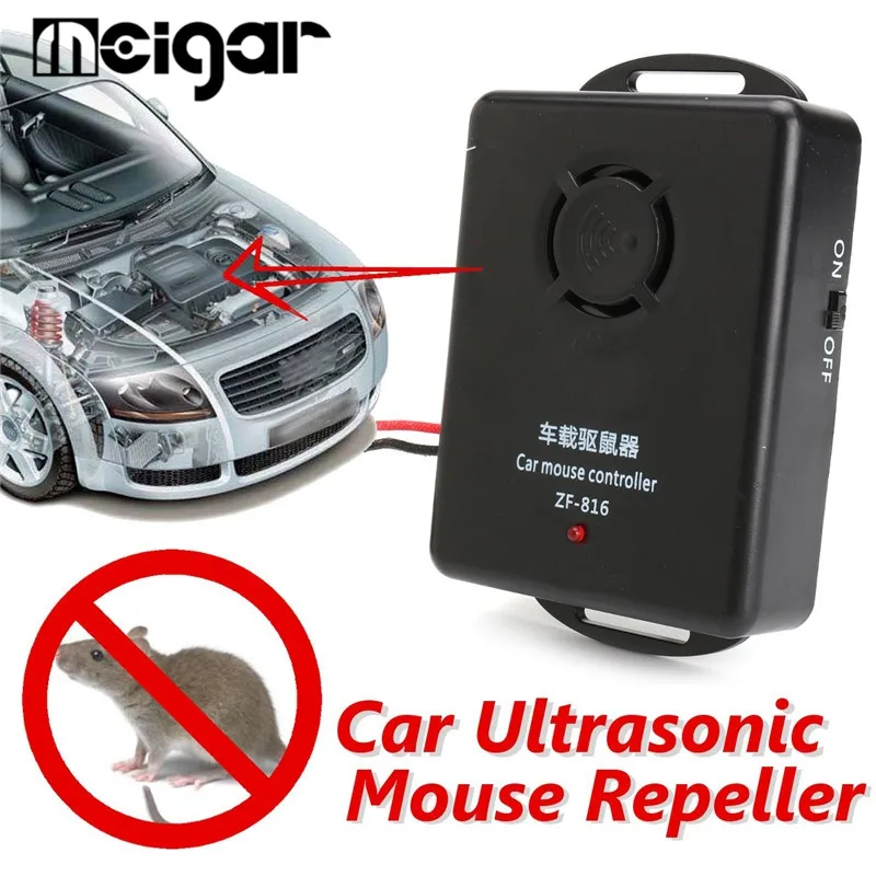 Buy Car Ultrasonic Mouse Repeller 12V Car Truck Engine Pest Rat Repellents