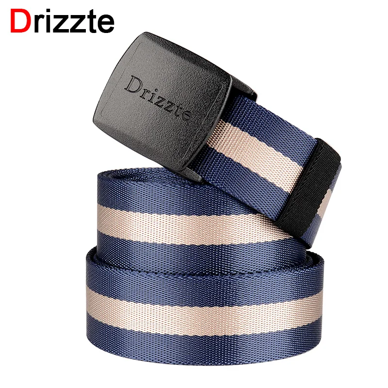 Drizzte Mens Big Tall Nylon  Belt 120 180cm Tactical YKK POM Plastic