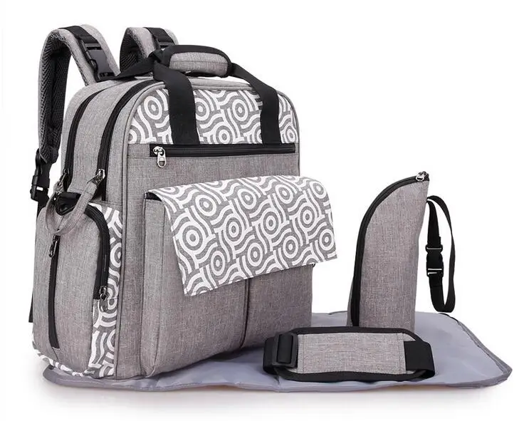 Large Capacity Mummy Diaper Bag Outdoor Travel Backpack With Thermal