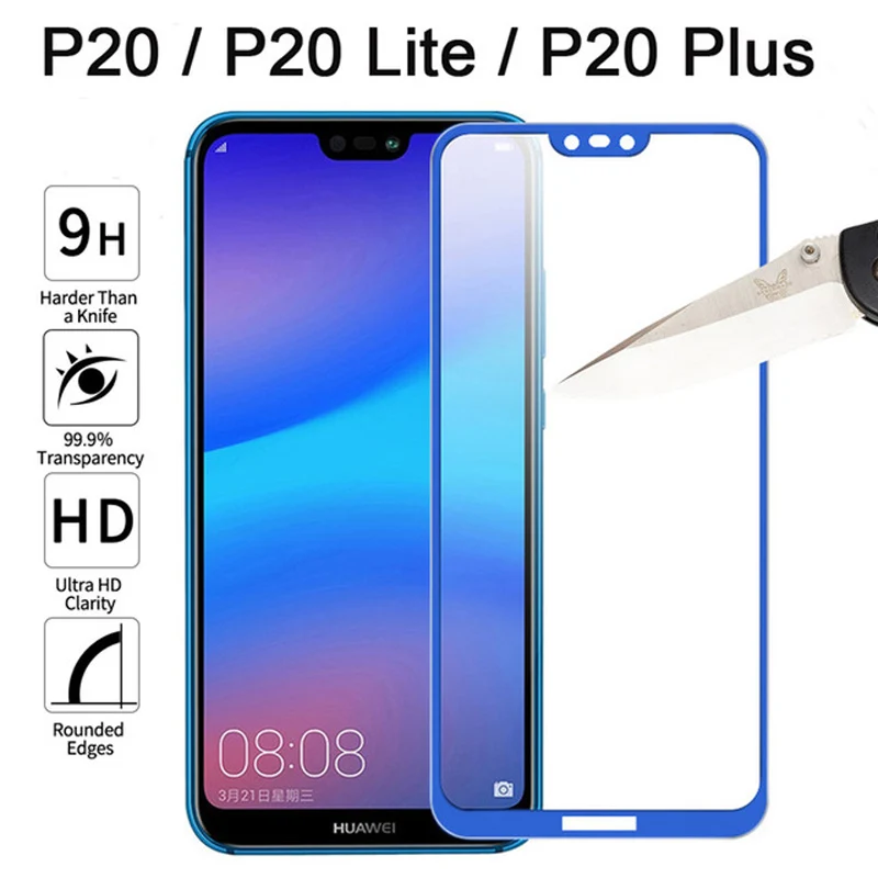 Защитное стекло для huawei P20 Lite светильник Hauwei P20 Pro P20lite закаленное стекло Glas 3d покрытие защита экрана p 20 светильник 9h