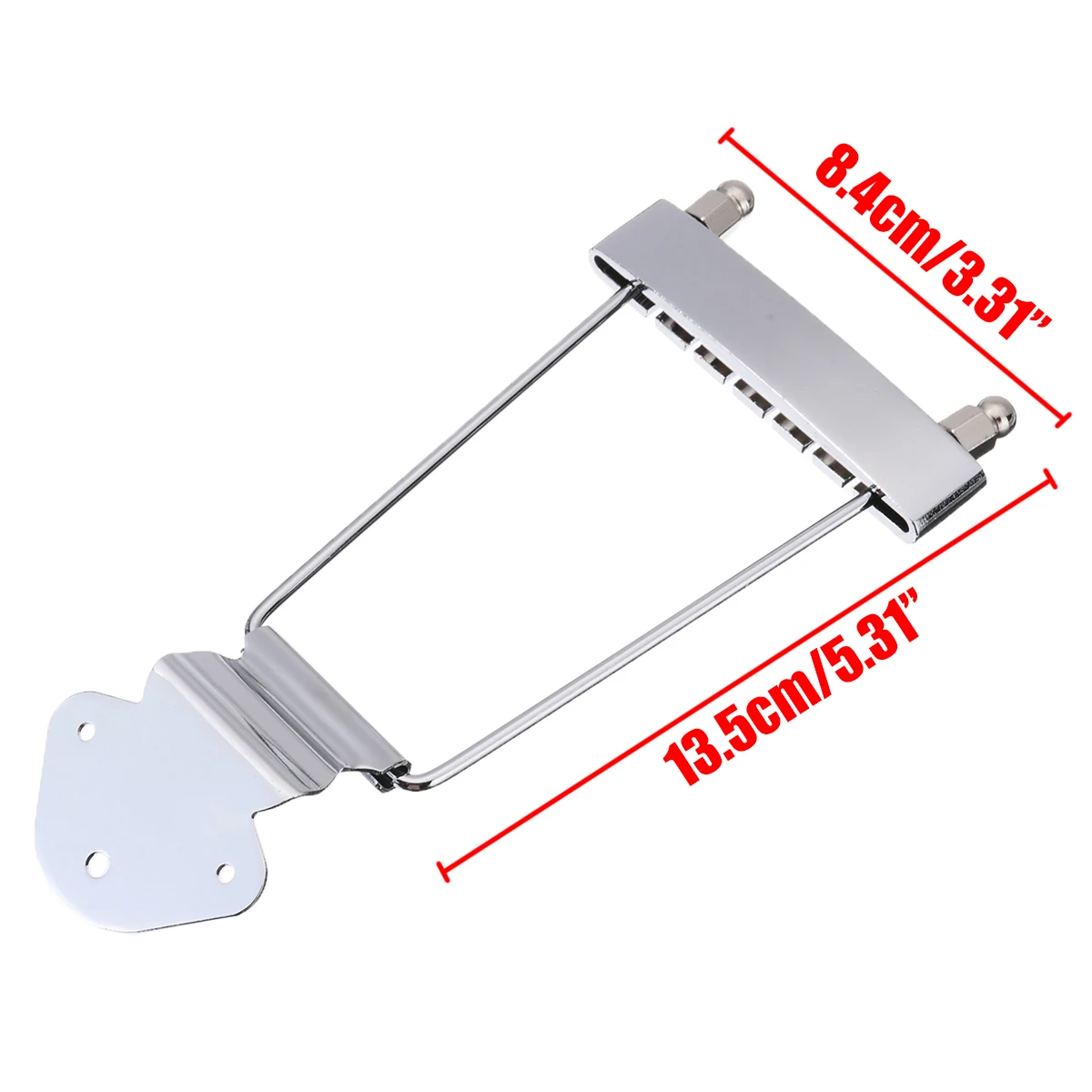 Brand New 6 String Jazz Guitar Bridge Trapeze Tailpiece Open Frame  Bridge For Archtop Guitar Accessories