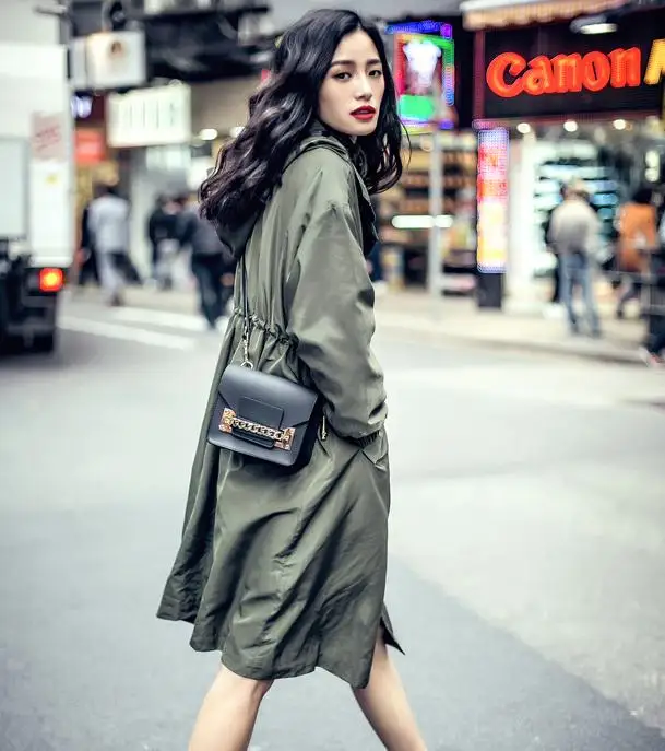 Harajuku корейский длинный рукав с капюшоном ветровка Тренч Женское пальто chaqueton mujer весеннее пальто Тренч aw219
