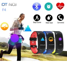 № 1 F4 цветной спортивный смарт-браслет сердечного ритма/кровяное давление Давление/кислорода в крови монитор сердечного ритма Смарт Браслет IP68 Водонепроницаемый