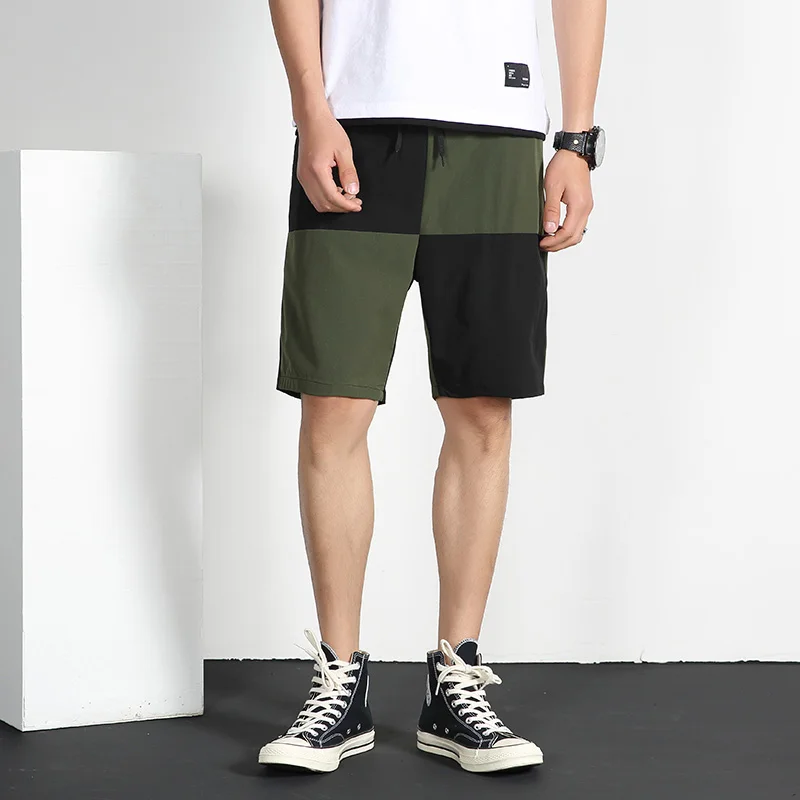 Хлопковые повседневные короткие брюки дропшиппинг мужские пять брюки свободные пляжные повседневные брюки цветные подходящие шорты Pantalones Cortos Hombre