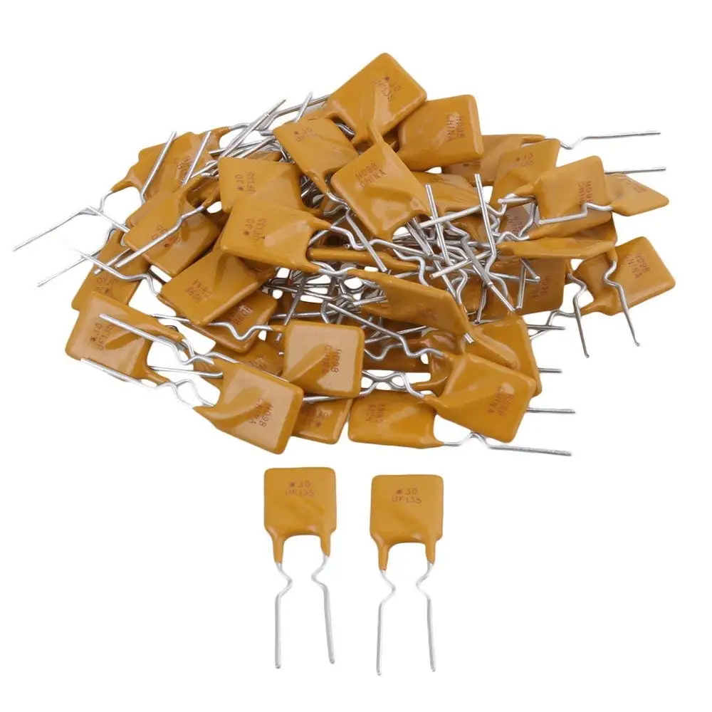 

PolySwitch self Resettable Fuse PPTC RUEF 30V 0.9A 1.1A 1.35A 1.6A 1.85A 2A 2.5A 3A 4A 5A 6A 7A 8A 9A100pcs