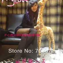 Искусственные Животные Жираф около 55 дюймов плюшевые игрушки куклы реалистичные Жираф огромный около 140 см отличный подарок t8835