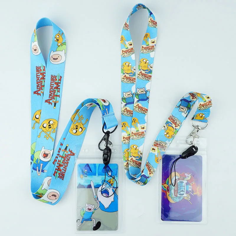 

Cartoon BMO Finn and Jake Neck Strap Lanyards ID Card Gym Mobile Phone Strap Badge Holder Rope Key Chain Gift Cute