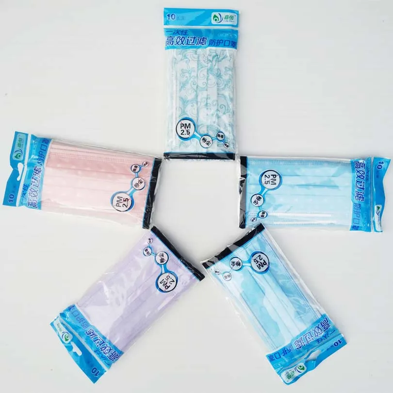 

20pcs/set Disposable Mask With Earmuff Dental Medical Surgical Dust Printing Ear Loop Face Mouth Masks Filter air pollution