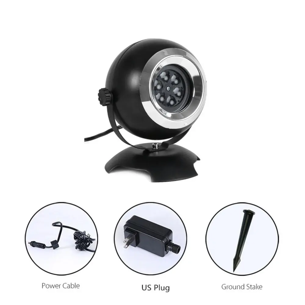 

Home Decoration Light Snowflake Patterns LED Landscape Projector Landscape Lights For Christmas US EU UK Plug
