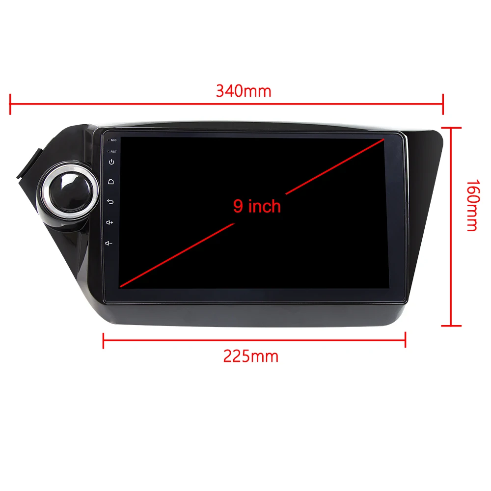 Sale Eunavi IPS android 8.1 car dvd player gps navigation for Kia k2 RIO 2010 2011 2012 2013 2014 2015 car radio stereo dvd gps 7851 2