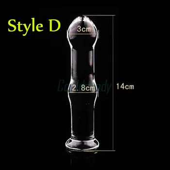 7 Size Glass Anal Dildo Butt Plug Anal Beads Erotic Sex Toy for Women Adult Products for Couples Crystal Glass Anus Massage Toys 6
