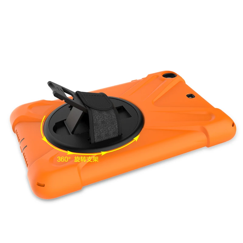 For ipad mini 3 case 360 rotation Heavy Duty PC Silicon Stand Armor Cases, Kids Safe Shockproof for ipad mini 1 2 31 (9)
