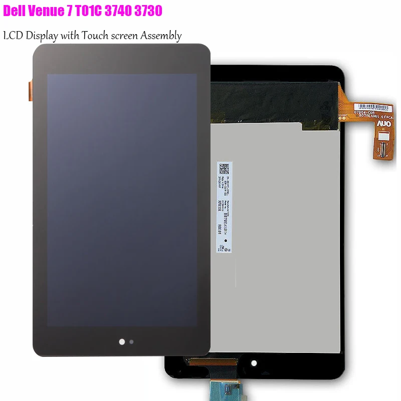 Для Dell Venue 7 T01C 3740 3730 планшетный ПК сенсорный экран дигитайзер+ ЖК-дисплей в сборе запчасти сменная панель