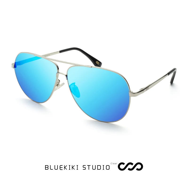 KIKI Для мужчин Pilot, поляризационные солнцезащитные очки, Ретро стиль, стимпанк, вождения пилота металлические солнцезащитные очки UV400 защитные очки Oculos De Sol Masculino#5004