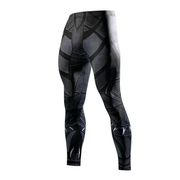 Super hero Running Tights Men Fashion casual Pants Fitness Sport Leggings Men Gym Jogging Trousers Sportswear Compression Pants 3