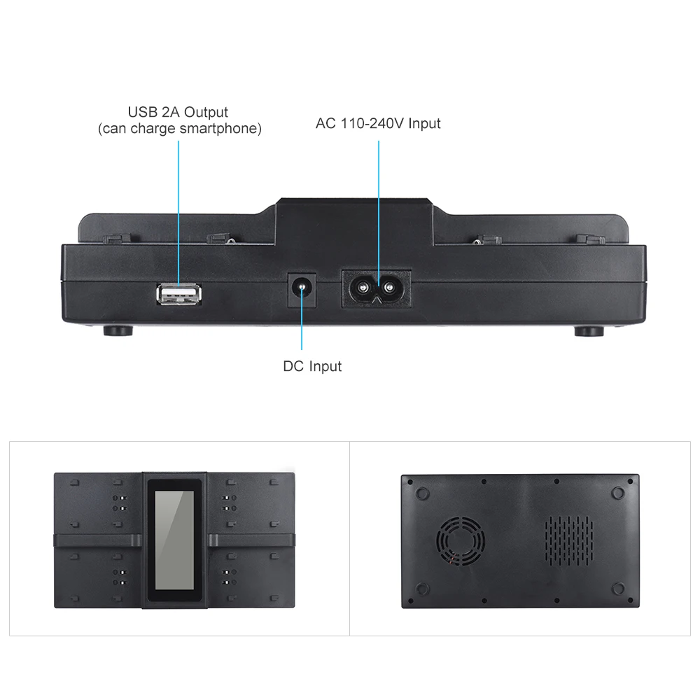 Andoer NP-FW50 NPFW50 NP-F970 4-х канальный цифровой Камера Батарея Зарядное устройство для sony a7 a7R a7sII a7II a6500 A6300 NP-F550 F750 и т. д