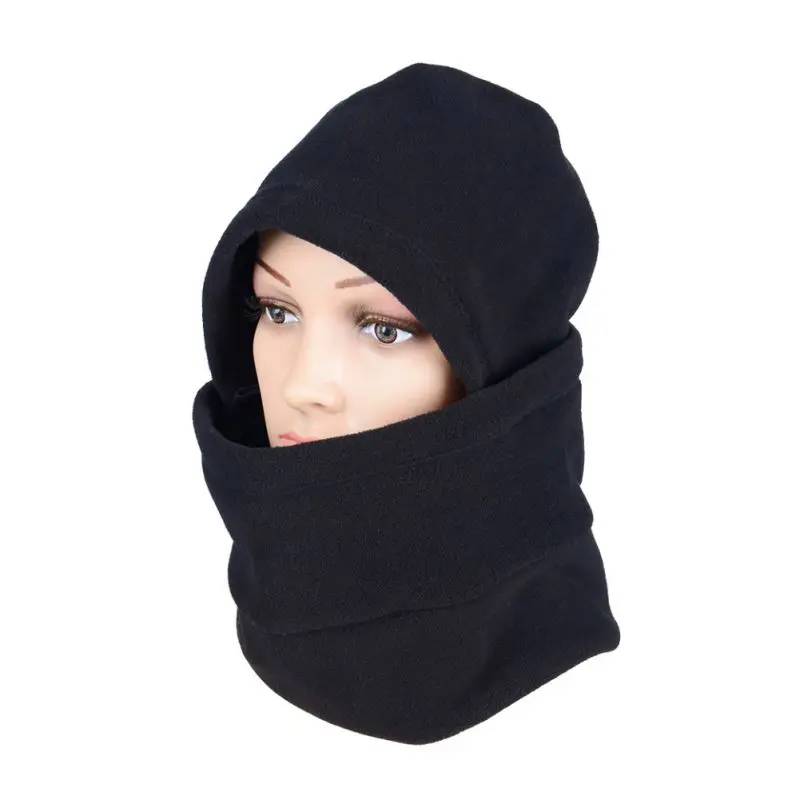Bycycle riding ski mask training mask windproof warm fleece hat zipper