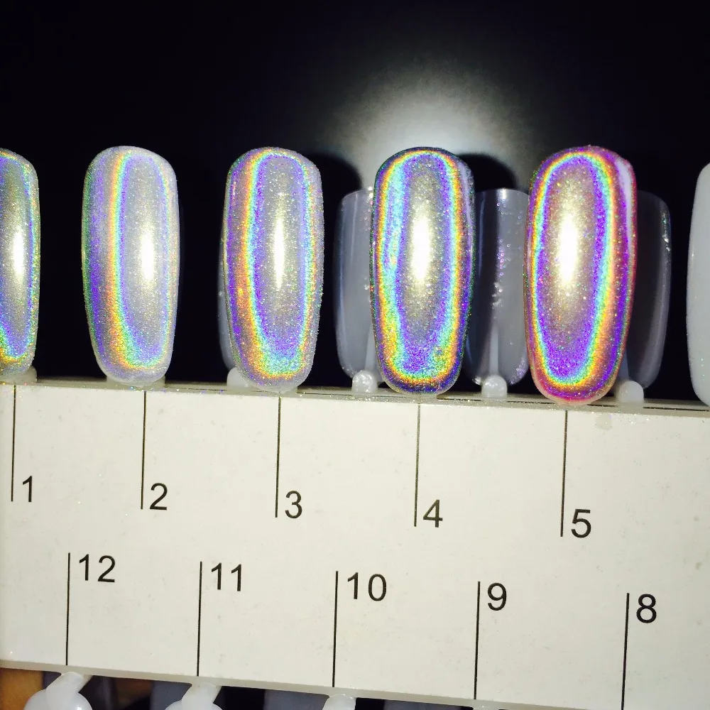 

3g UNICORN POWDER NAILS Holographic Glitter Powder Chrome Nail Powder Glitter Reflecting Pigment Laser Powder Sequins