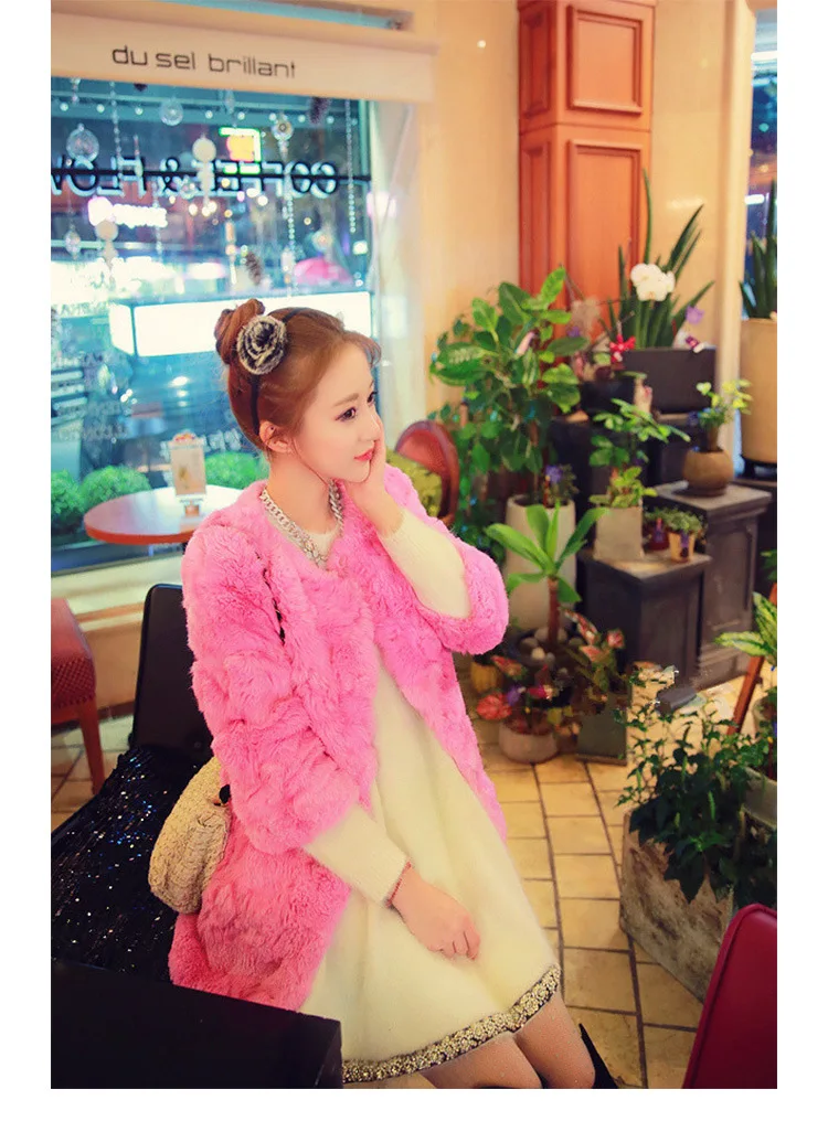 Water Velvet Sweater 2019 New Ladies Sweater Korean Version Of The Loose Long Sweater Sweet Fashion Winter  Coat Dress ( (4)