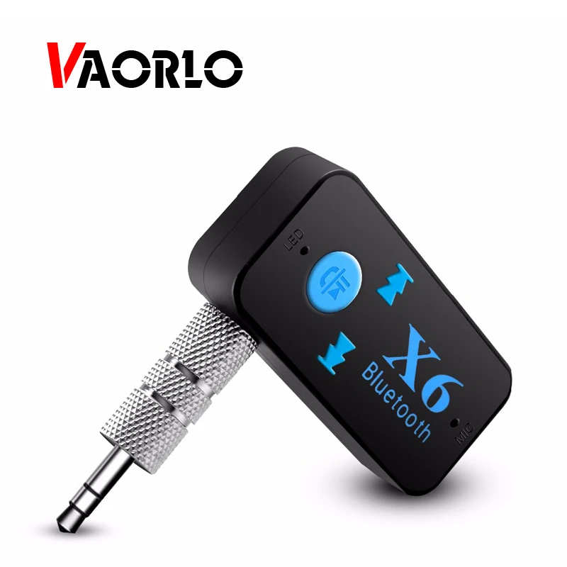VAORLO AUX Bluetooth Receivers Car Kit with Mic Music Wireless Adapter