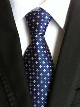 

8cm Fashion Men Tie High Quality Jacquard Woven Floral Necktie