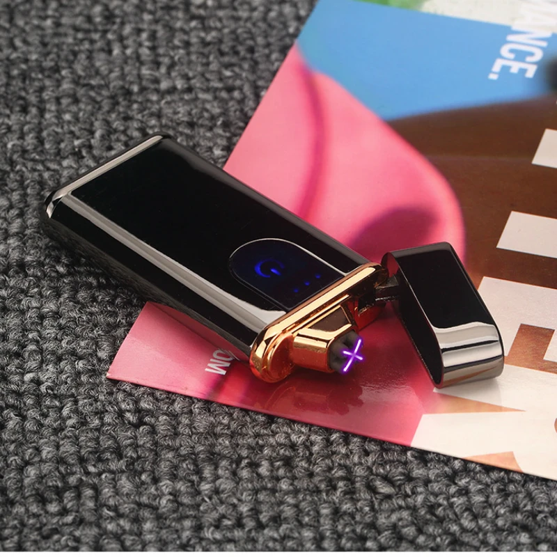 Новая электронная ветрозащитная USB зажигалка со сканером отпечатков