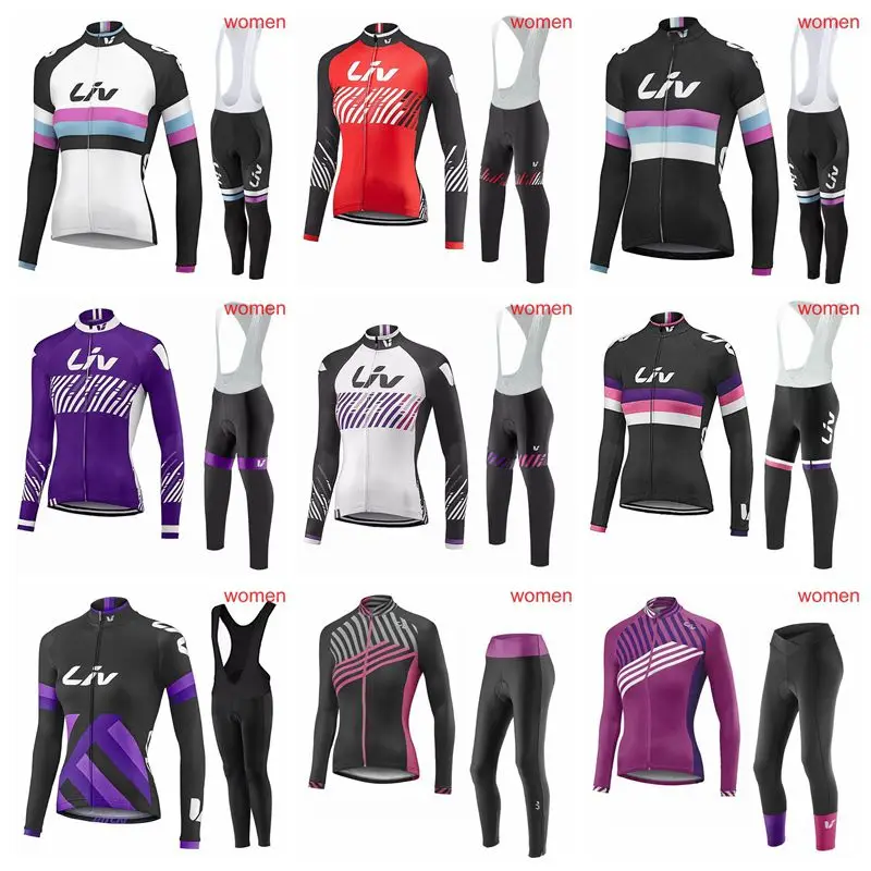 

2019 Cycling long Sleeves jersey bib pants sets mens quick dry ropa ciclismo MTB clothes racing wear U32204