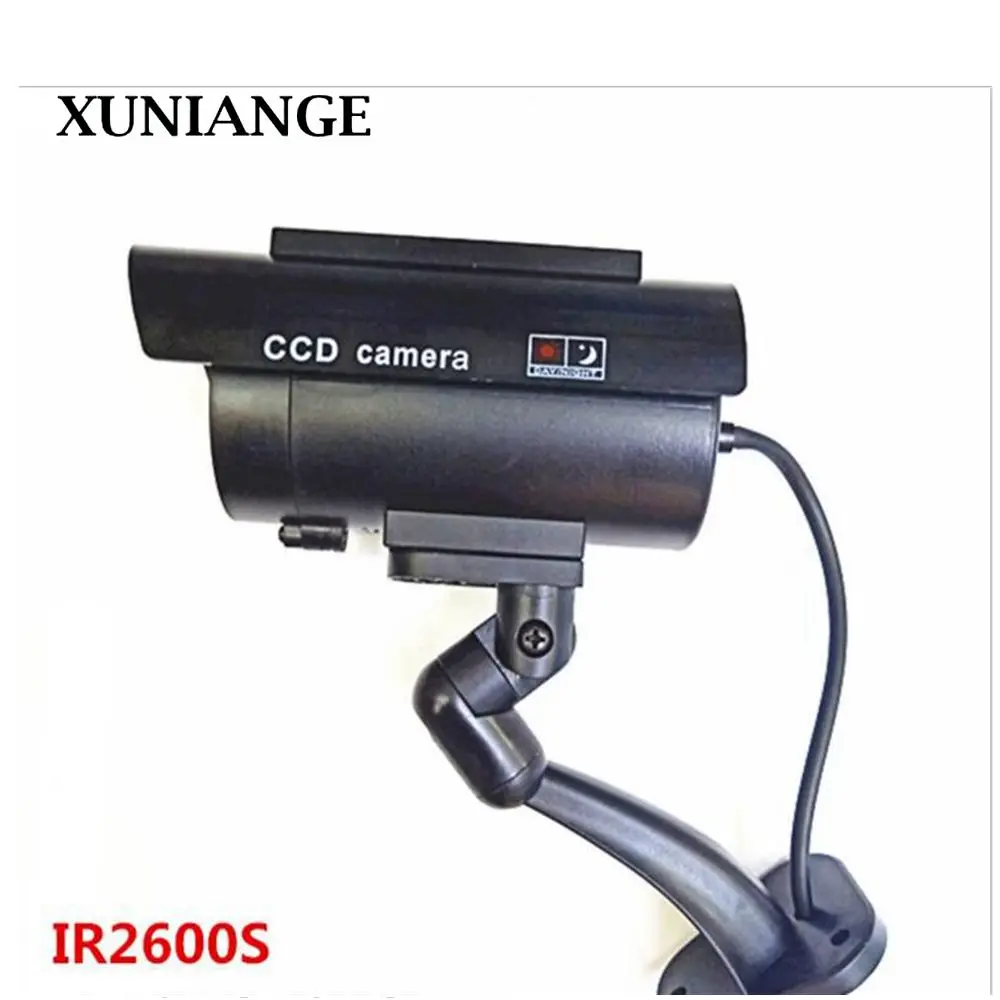 

XUNIANGE Solar Power Fake Camera Waterproof Simulation Camera Indoor Security CCTV Dummy Camera With LED Light Monitor