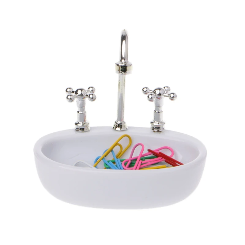 

Creative Plastic Faucet Sink Design Paper Clip Dispenser Holder Tool
